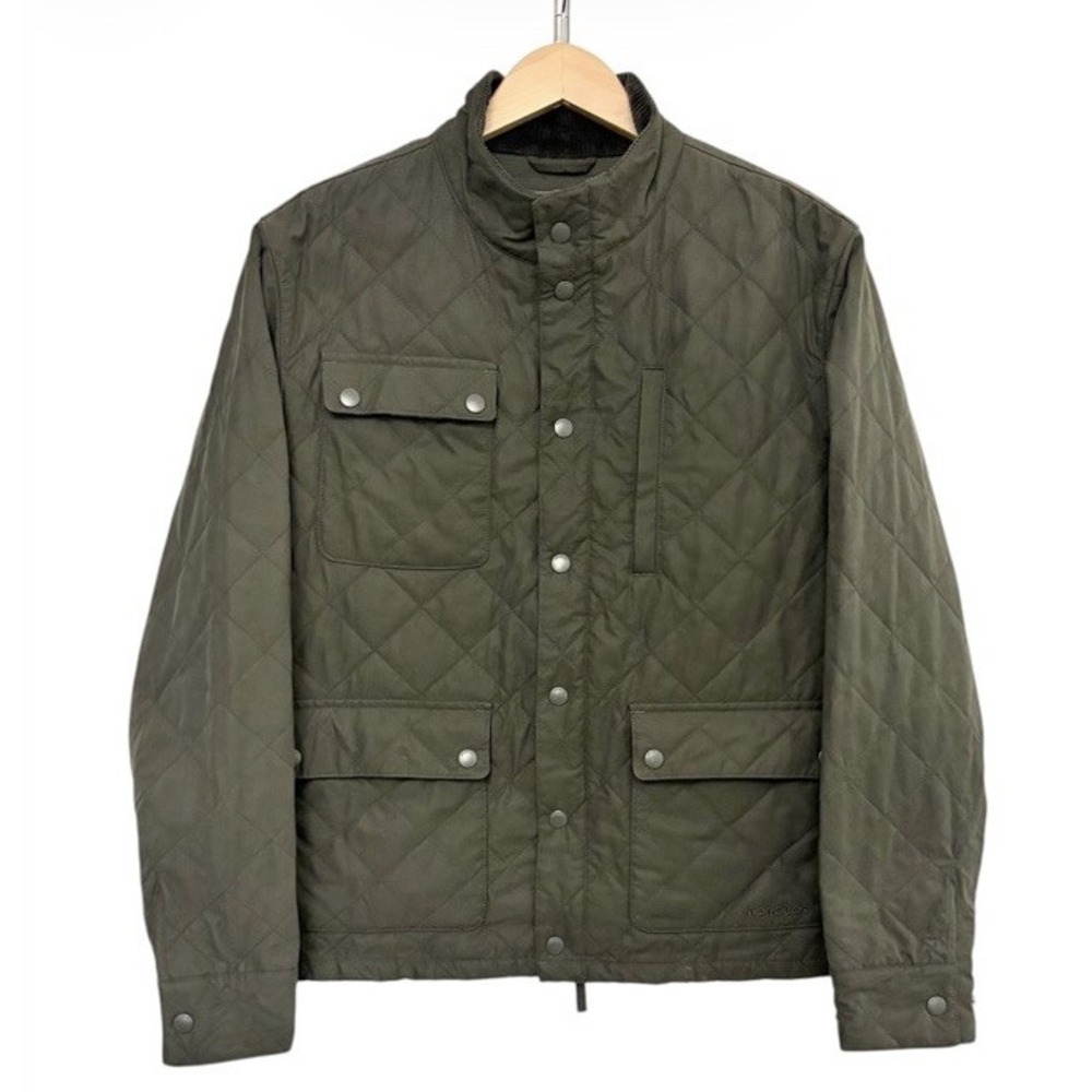 Bonobos The Banff Quilted Barn Jacket Men M Slim Fit Olive Green Chore Coat Trim